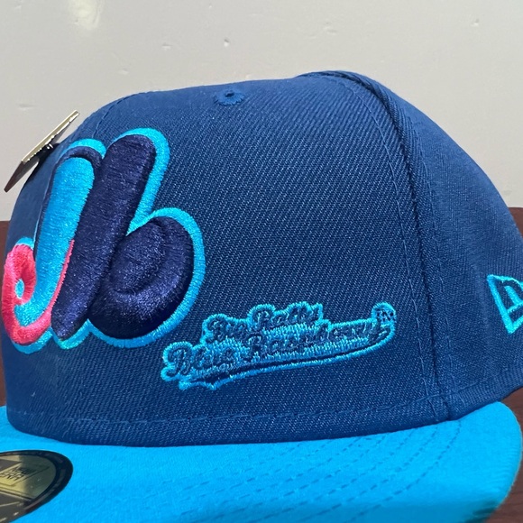 New Era x Big League Chew, 59Fifty Fitted Hat, Montreal Expos, Blue Raspberry - Picture 5 of 12